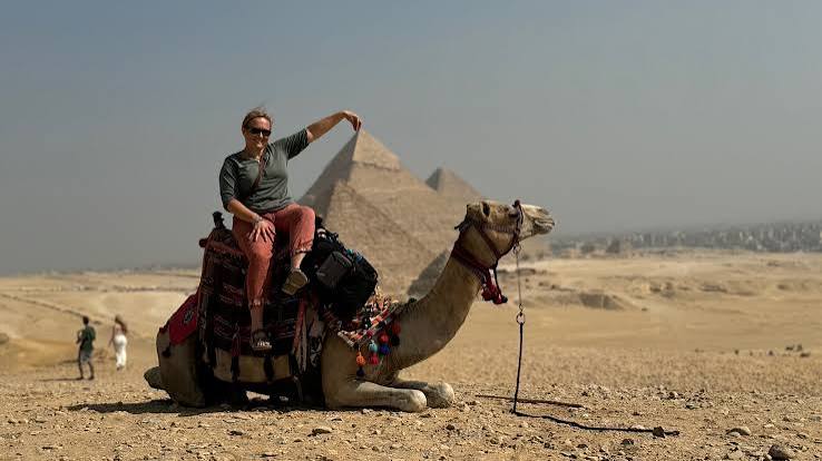 camel riding in the pyramids is one of the best activities you can do in egypt